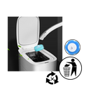 Brosses de toilettes jetables Newpee avec porte-brosses aromatisées à l'océan, ensemble de 6 pour un nettoyage hygiénique.