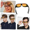Óculos de sol WMtec para direção noturna, com lentes de clareza para melhorar a visibilidade à noite enquanto dirige