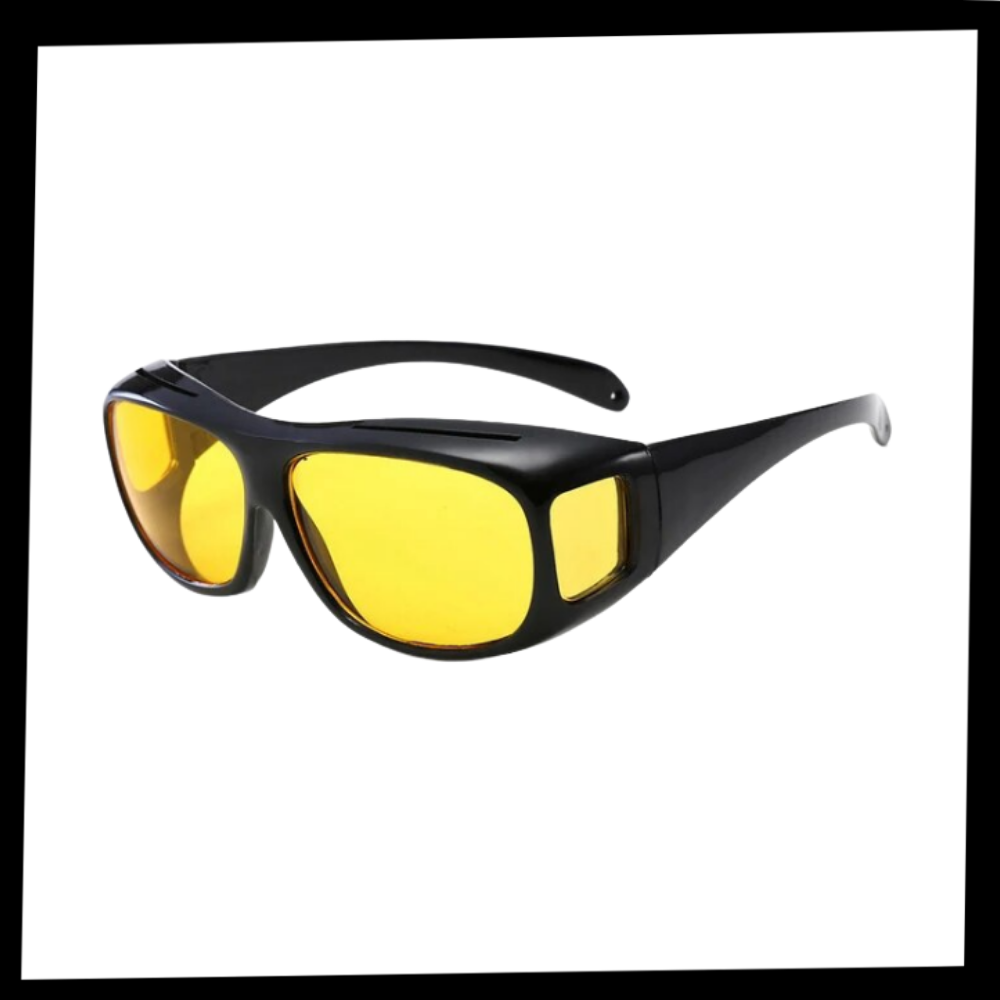 Óculos de sol WMtec para condução noturna, lentes de clareza para melhorar a visibilidade à noite.