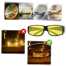 Óculos de sol WMtec para conduzir à noite, com lentes de clareza que ajudam na segurança e visibilidade noturna.