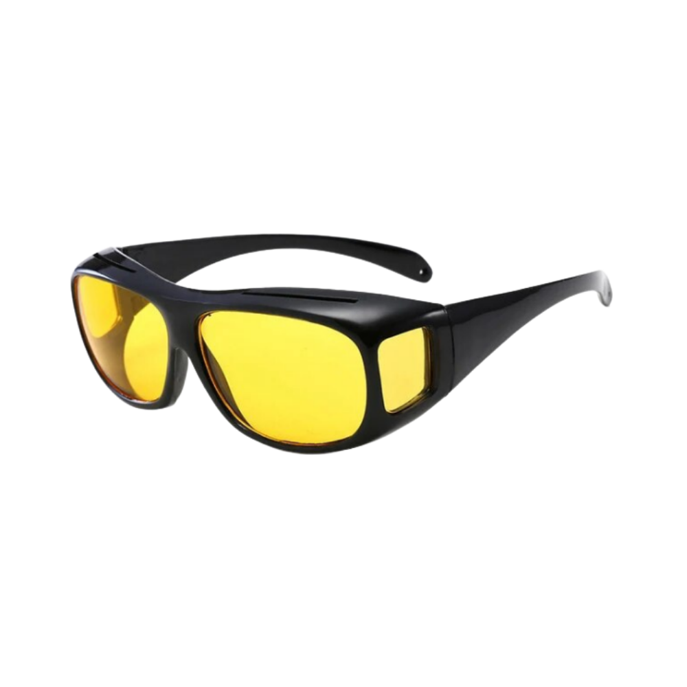 Óculos de sol WMtec para condução noturna com lentes amarelas para maior clareza e segurança ao dirigir à noite