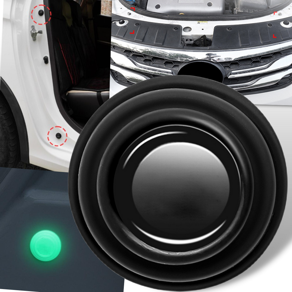 Conjunto de 10 amortecedores de porta de carro em silicone preto, para manutenção e decoração de veículos, marca Niileel.