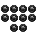 Conjunto de 10 amortecedores de porta de carro de silicone preto da Niileel, usados para manutenção e decoração de veículos.