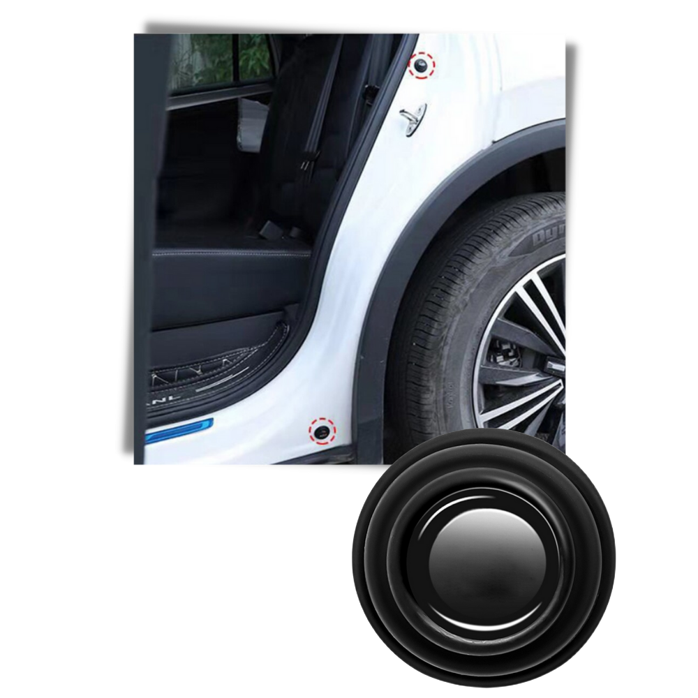 Conjunto de 10 amortecedores de porta de carro em silicone preto da marca Niileel para manutenção e decoração de veículos
