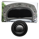 Conjunto de 10 amortizadores de porta de carro em silicone preto, para manutenção e decoração de veículos Niileel.
