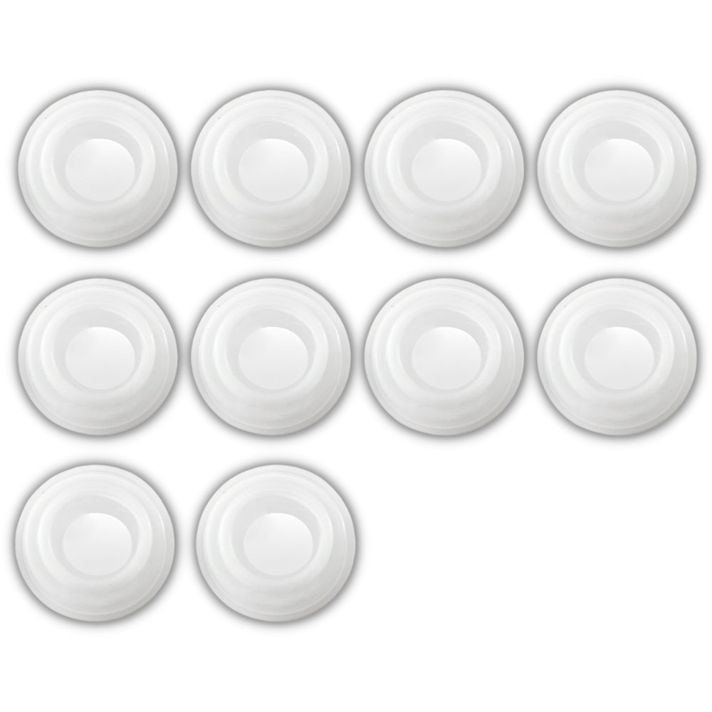 Conjunto de 10 amortecedores de porta de carro em silicone preto da Niileel, para manutenção e decoração de veículos.