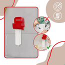 Porta-broas de dente Egmy, pressa-dentifrice anti-gaspillage, com design compacto e funcional para economia de pasta de dente.