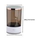 Pinceaux de maquillage nettoyeur électrique rapide et rechargeable Nogis, montre la brosse et le design compact.