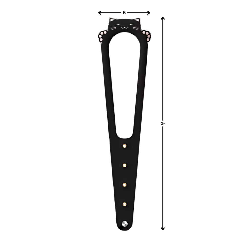 Loquet de porta inovador para gatos da Nogis, branco e laranja, com design de verrous e loquets para segurança.