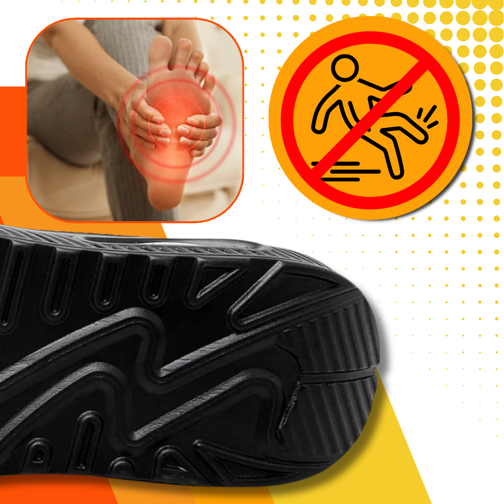 Tênis ortopédico antideslizante Daeful com solado confiável, ideal para conforto e segurança ao caminhar.