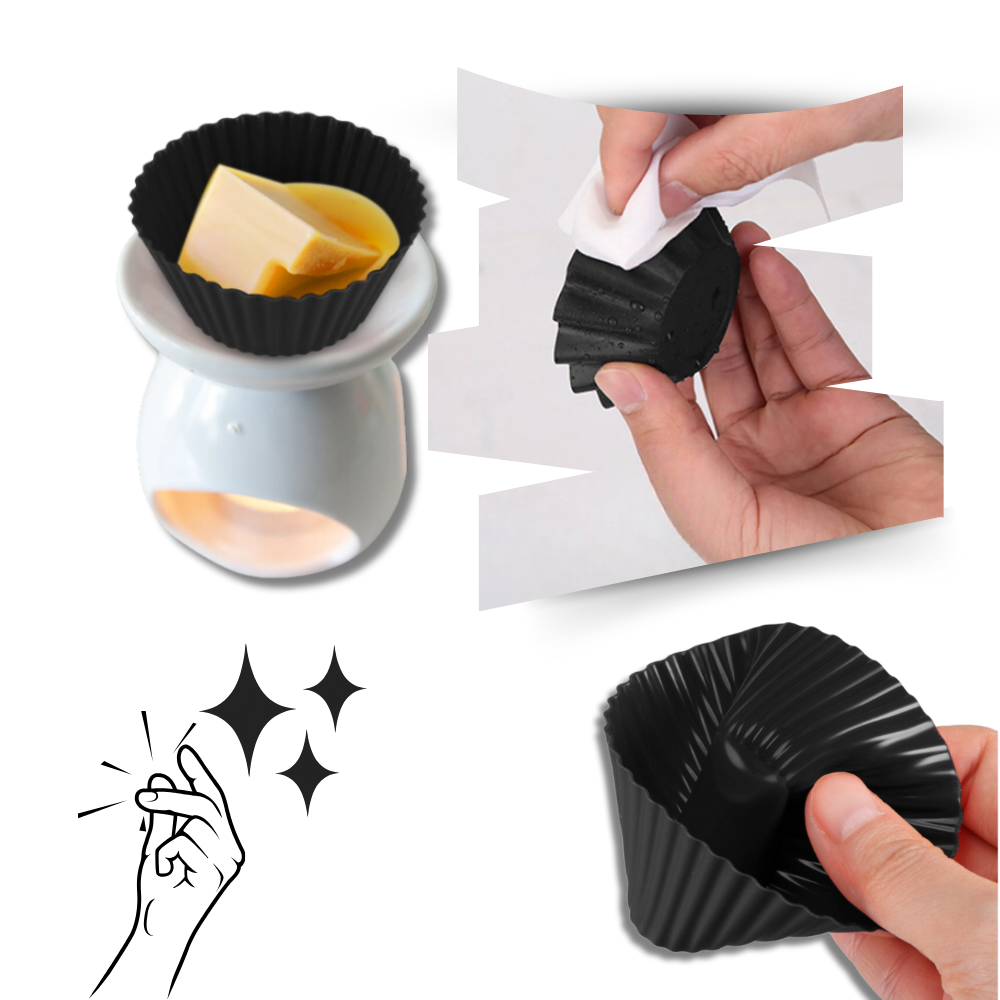 Liner en silicone antiaderente et résistant à la chaleur pour accessoires de parfums d'intérieur Xiaowenjing, innovant et durable.