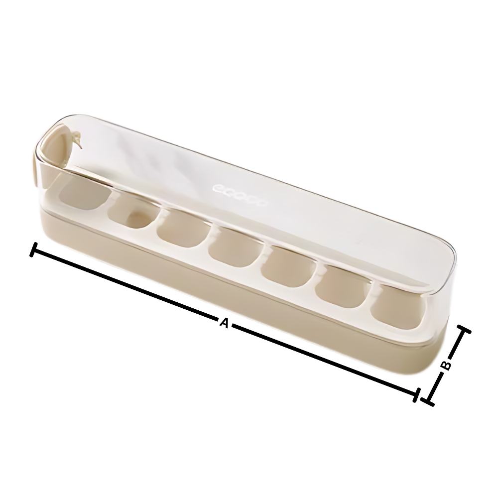 Forma de silicone antiaderente para cubos de gelo, utensílio de cozinha da marca Binduo, com dimensões visíveis na imagem