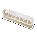Forma de silicone antiaderente para cubos de gelo, utensílio de cozinha da marca Binduo, com dimensões visíveis na imagem