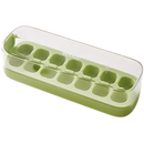 Cubos de gelo de silicone antiaderente verde da Binduo, bandeja de utensílios de cozinha para fazer gelo fácil e seguro