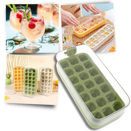 Forma de silicone antiaderente para cubos de gelo da marca Binduo, utensílios de cozinha para fazer gelo facilmente.