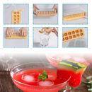 Forma de silicone antiaderente para gelo, utensílio de cozinha da marca Binduo, ideal para fazer cubos de gelo.