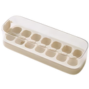 Cubos de gelo de silicone antiaderente da Binduo, bandeja branca para fazer gelo em utensílios de cozinha.