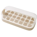 Cubos de gelo de silicone antiaderente da Binduo, bandeja branca para fazer gelo em utensílios de cozinha.