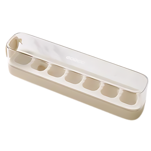 Forma de silicone antiaderente para cubos de gelo da marca Binduo, bandeja branca para utensílios de cozinha.