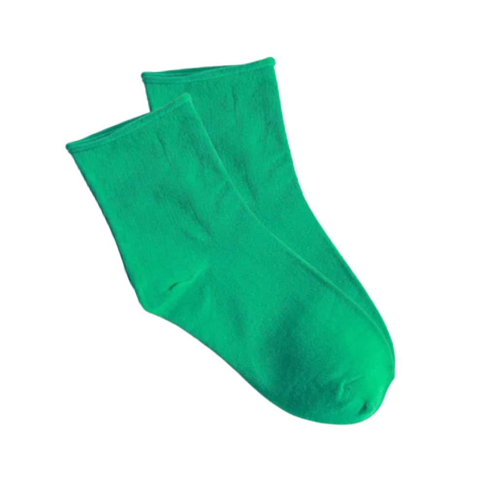 Meias sem costura e não apertadas da Spdoo, em verde escuro, confortáveis e ideais para uso diário.