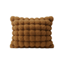 Capa antiderrapante para sofá em pelúcia macia, marca Jienlioq, com design confortável na cor café, tamanho 30x50 cm