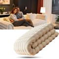 Capa antiderrapante para sofá de pelúcia macia da marca Jienlioq, protege e decora o sofá com tecido confortável.