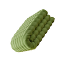 Housse antideslizante para sofá em pelúcia macia da marca Jienlioq, cobertura confortável e antiderrapante em cor matcha.