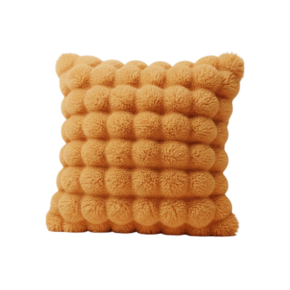 Housse antidérapante para sofá em pelúcia macia, cor laranja, tamanho 45x45 cm, marca Jienlioq, proteção confortável e segura