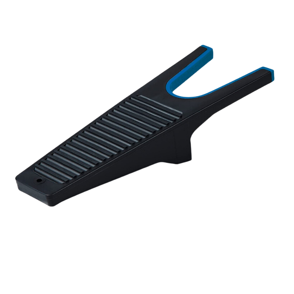 Acessório para calçados Byenight, tire-bottes com alça antiderrapante azul para facilitar o calce e evitar escorregões.