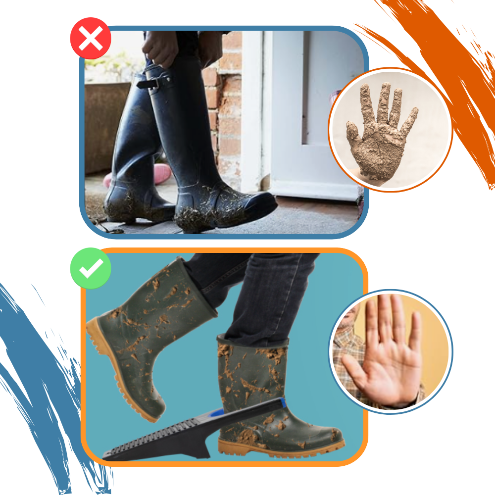 Acessórios para calçados Byenight, tira-bottes com grip antideslizante para facilitar a retirada de botas.