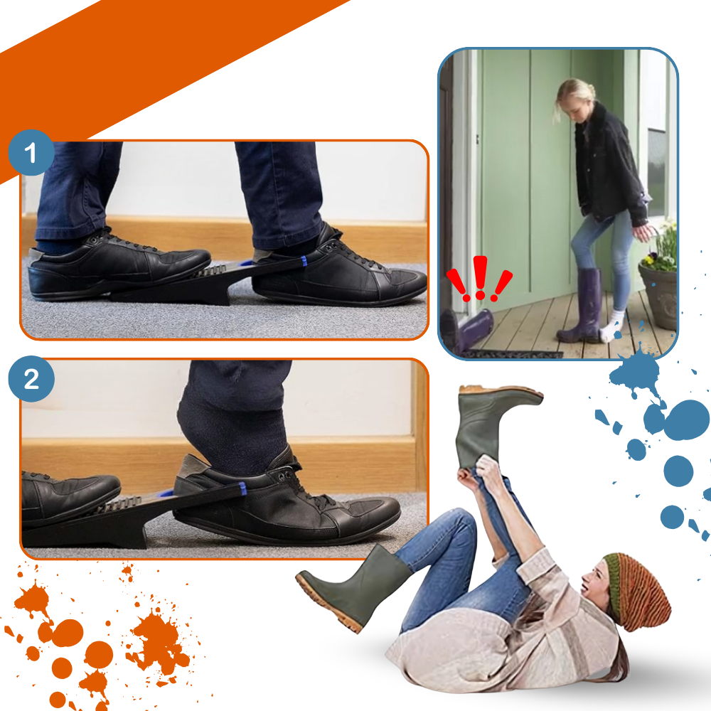 Acessório para calçados Byenight, Tire-bottes à prise antidérapante, com superfície antiderrapante para maior segurança ao usar.