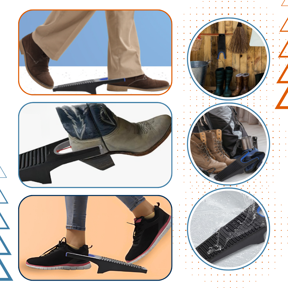 Acessório para calçados Byenight, tire-bottes com base antiderrapante para melhor aderência ao calçado.