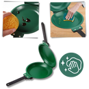 Panela antiaderente dupla face Floepx para cozinha e confeitaria, superfície limpa e lisa para preparo de alimentos.