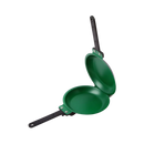 Panela antiaderente de dupla face da Floepx, material de cozinha e pâtisserie, com superfície verde para preparo de alimentos.
