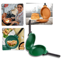 Panela antiaderente de dois lados da Floepx para culinária e pâtisserie, com superfície antiaderente dupla face.