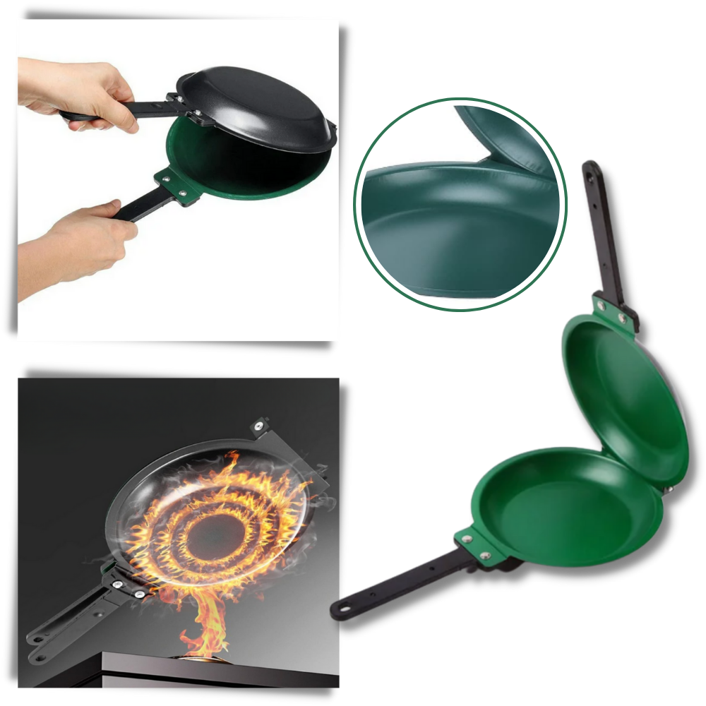 Frigideira antiaderente dupla face da Floepx para cozinhar e assar, material de alta qualidade para uso na cozinha e pâtisserie.