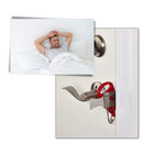 Serrure de porte portative Norsk, trava de segurança portátil com chave para proteção de portas.