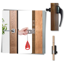 Serradura de porta portativa Norsk, segurança portátil com chave, ideal para proteção de portas em diferentes locais.