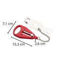Serradura de porta portátil Norsk, trava de segurança resistente para portas, com chave, produto de segurança e proteção.