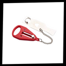 Serradura de porta portativa Norsk, segura e compacta, com chave, ideal para proteção de portas em ambientes variados.