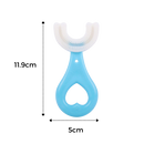 Conjunto de 2 escovas de dentes em forma de U para crianças de 2 a 6 anos, marca Nowsnde, com cerdas coloridas e cabos ergonômicos.
