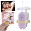 Cuillère nettoyante lumineuse Nuolux pour oreilles de bébé, outil doux pour le soin des oreilles avec éclairage intégré.