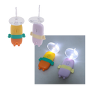 Cuillère nettoyante luminosa para ouvidos de bebê Nuolux, ferramenta de cuidado suave para higiene infantil com luz integrada.