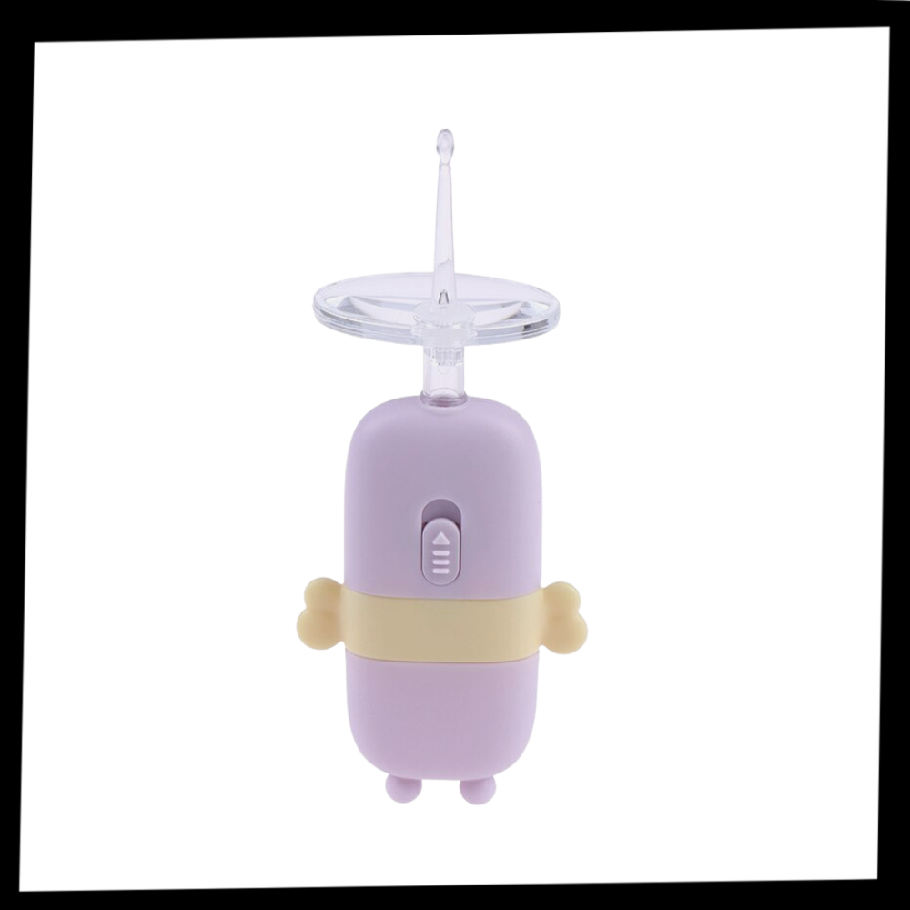 Cuillère nettoyante lumineuse Nuolux pour oreilles de bébé, conçue pour un soin doux et précis des oreilles.