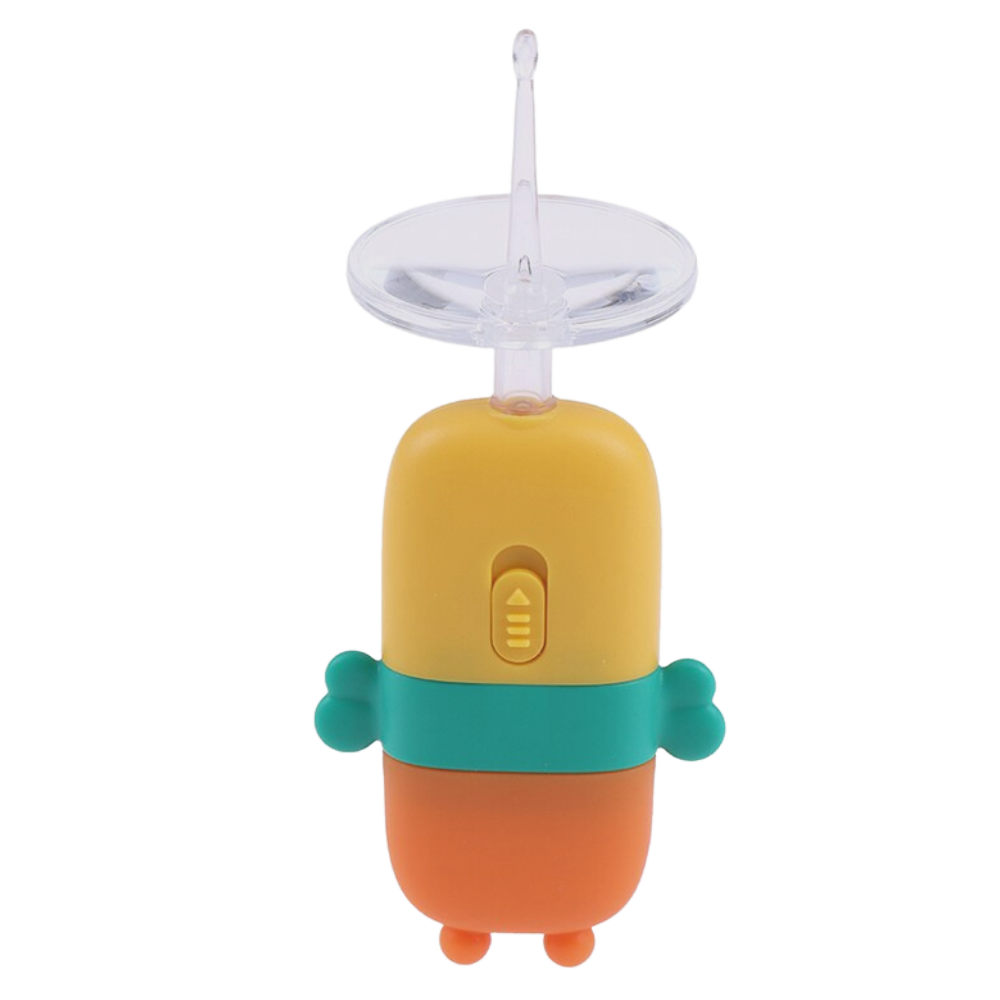 Cuillère nettoyante luminosa para ouvidos de bebê Nuolux, ferramenta de cuidado suave com luz para limpeza segura.