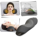Capa de coussin térmico gris escuro da Nursal para alívio de dores cervicais, ideal para massagem e relaxamento.