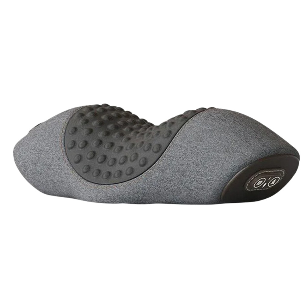 Coussin térmico cinza escuro da Nursal para massagens e relaxamento, alívio de dores cervicais.