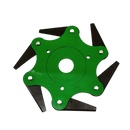 Cabeça de debroussailleuse elétrica Nyasay para equipamento de jardim, amarela, sem adaptador, ideal para capina e manutenção externa