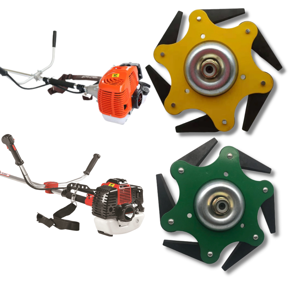 Cabeça de roçadeira elétrica Nyasay para uso externo, equipamento de jardinagem amarelo sem adaptador.