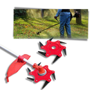 Cabeça de débroussailleuse elétrica Nyasay para uso externo, cor amarela, compatível com equipamento de jardinagem.